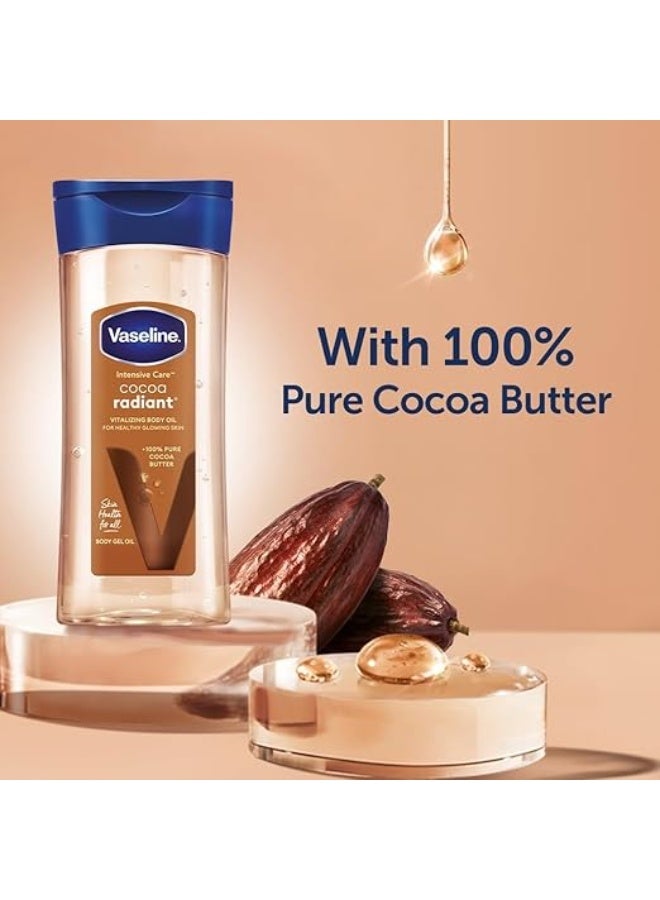 Vaseline Vaseline Intensive Care Cocoa Radiant Body Gel Oil, 6.8 Ounce - Image 3